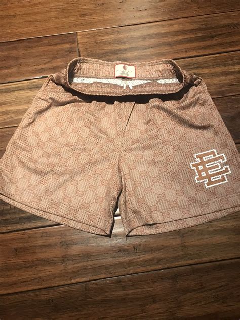 men's gucci shorts|eric emanuel gucci brown shorts.